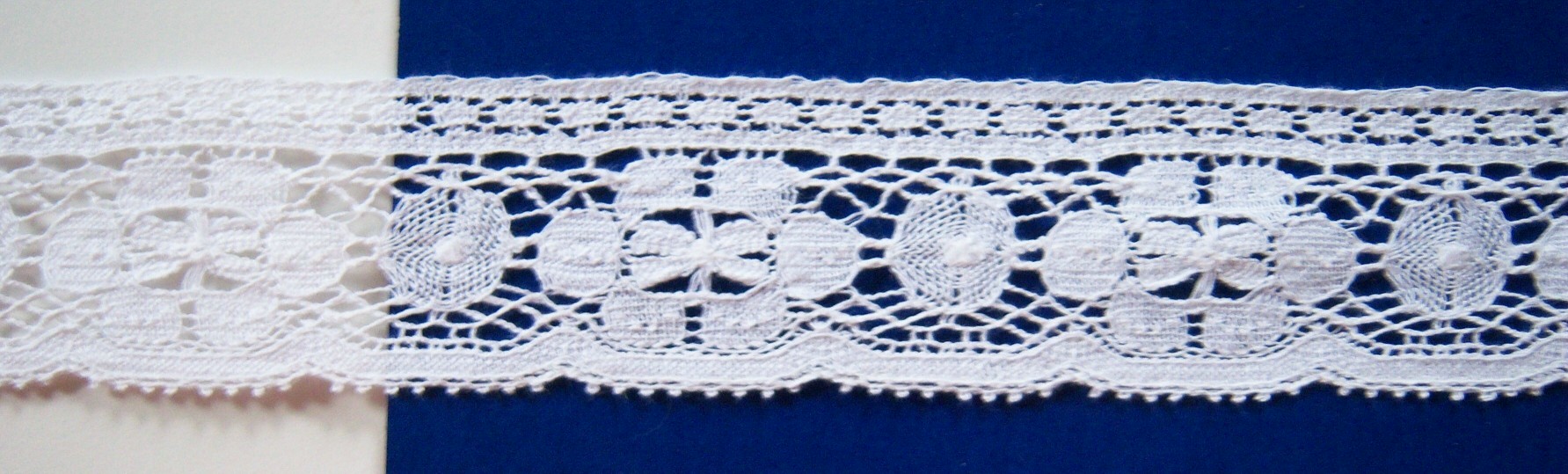 Natural White 1 5/8" Cotton Lace