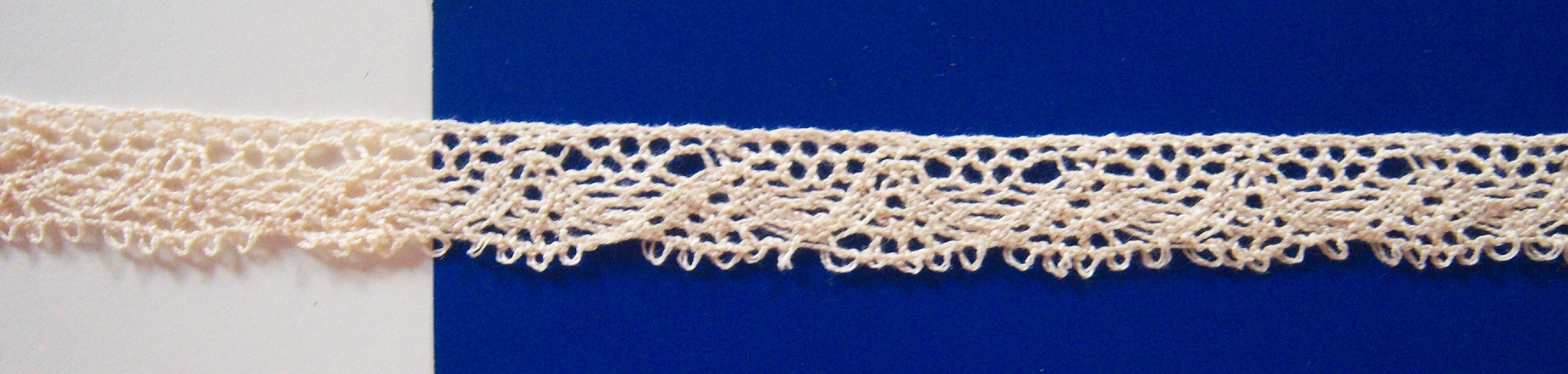 Natural 7/8" Cotton Cluny Lace