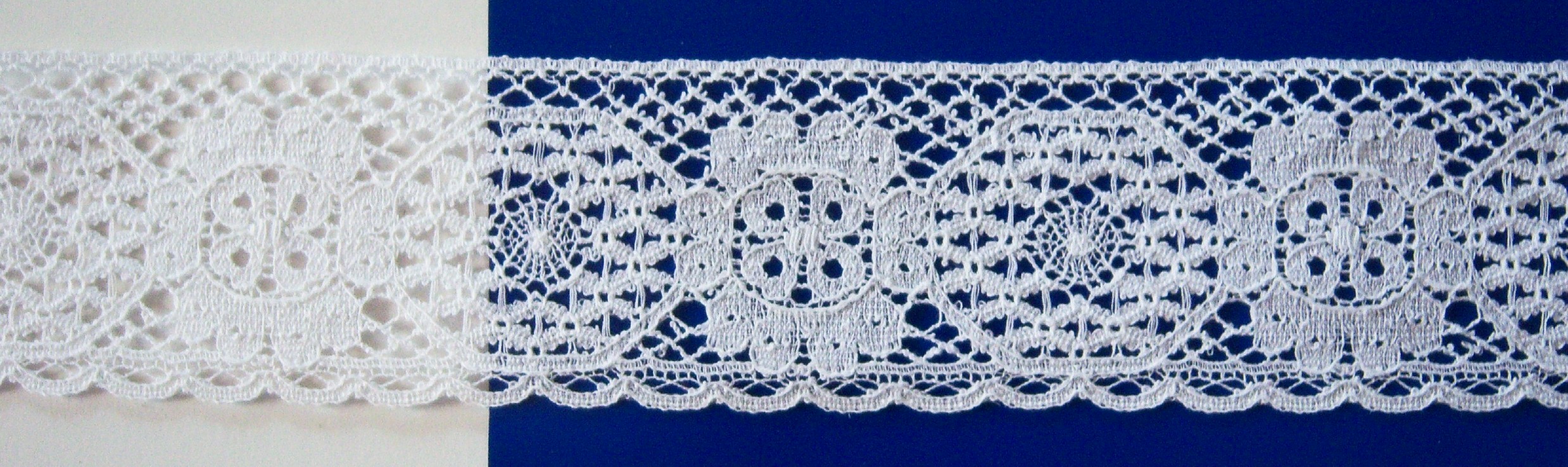 Natural White 2 1/2" Cotton Lace