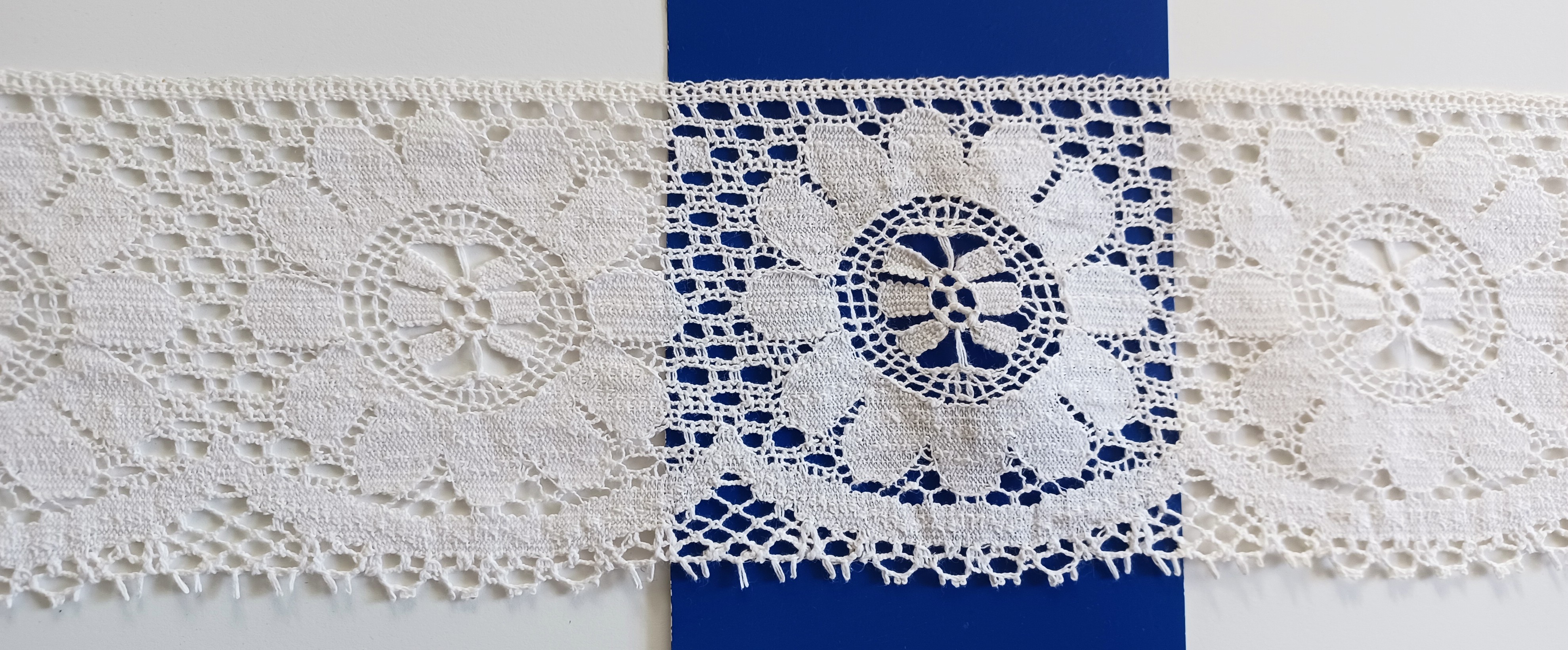 Ivory 4" Cotton Cluny Lace