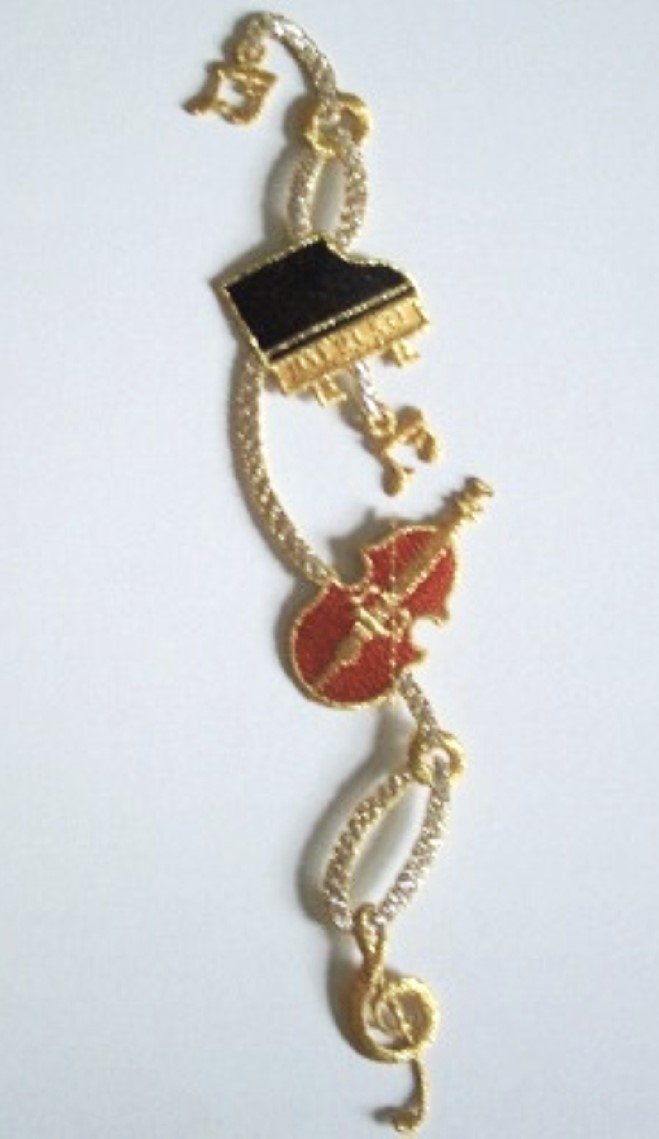 Gold Chain/Instruments Applique