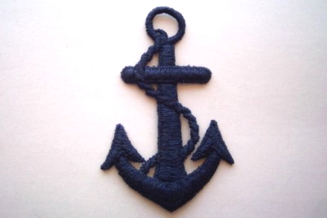Navy Cotton Anchor