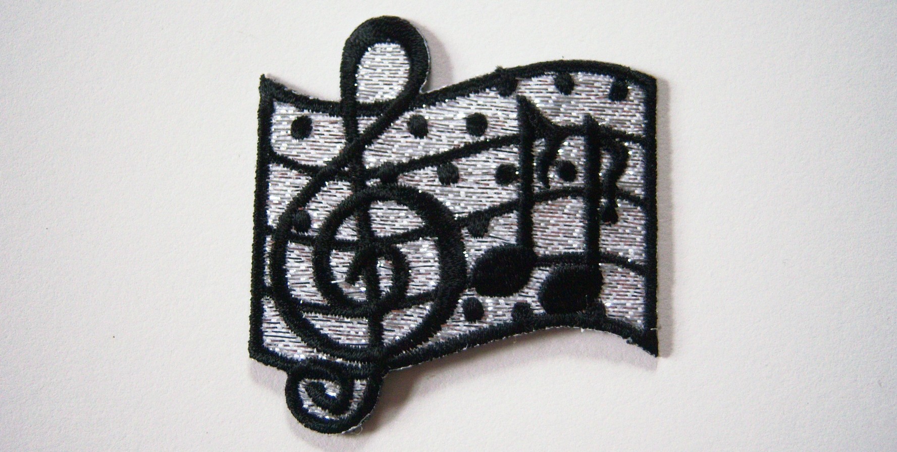 Silver/Black G Clef/Notes