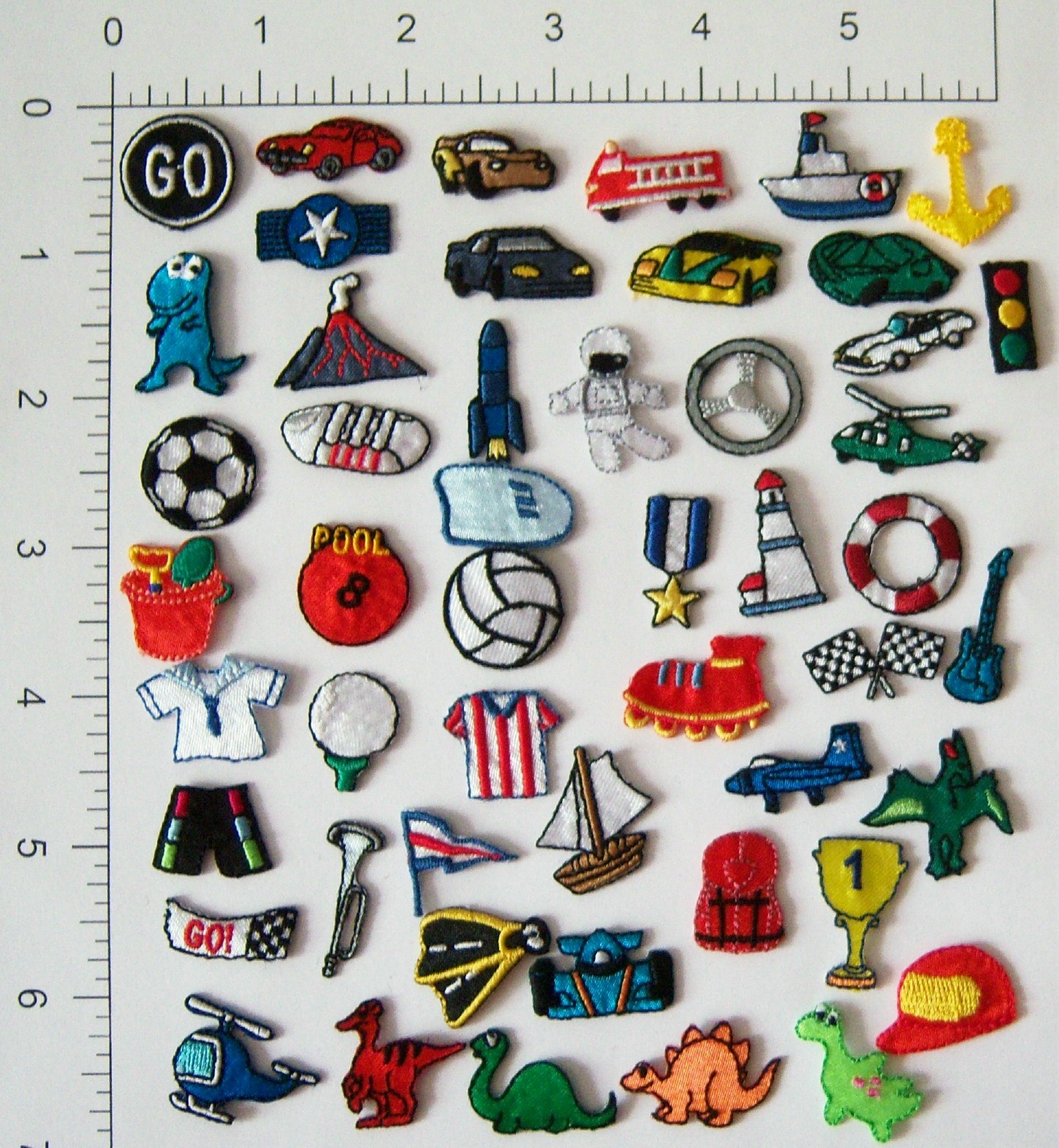 Doll 50 Applique Assortment For Boys