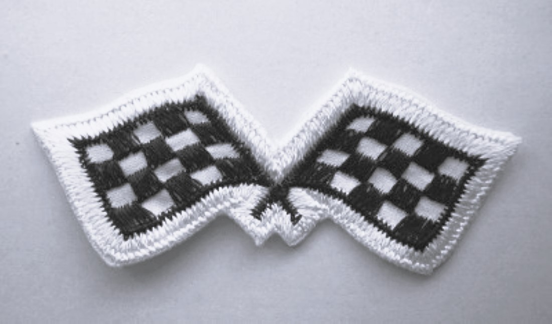 Checkered Flags Applique