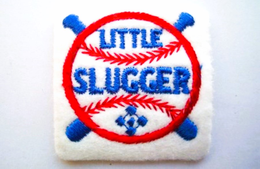 Little Slugger 2" Fleece Applique