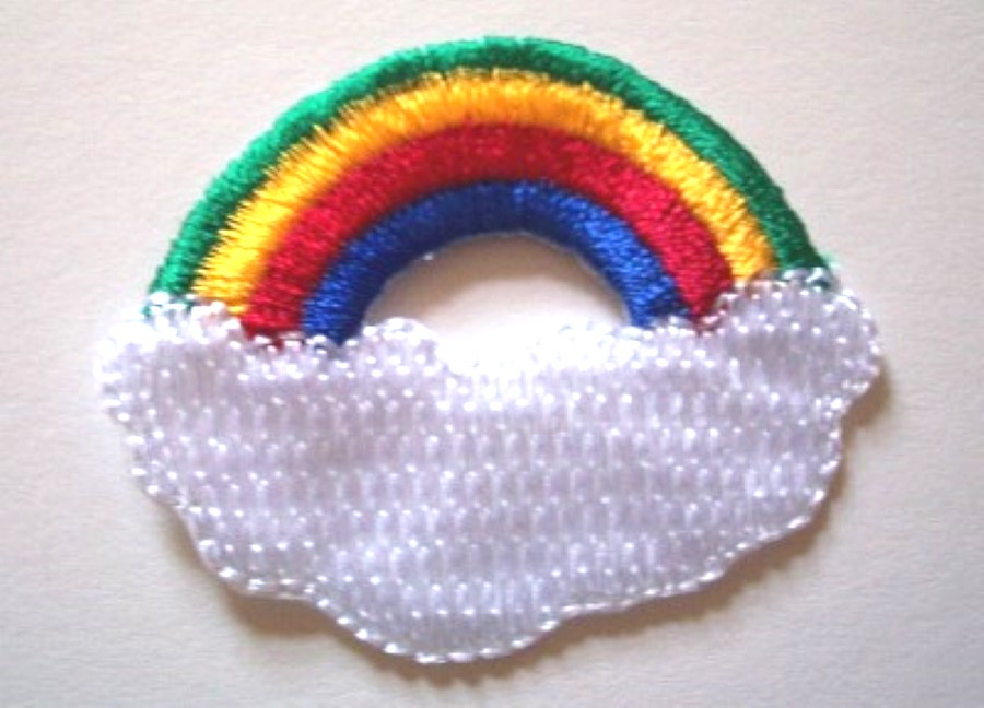 Rainbow Over Cloud Applique