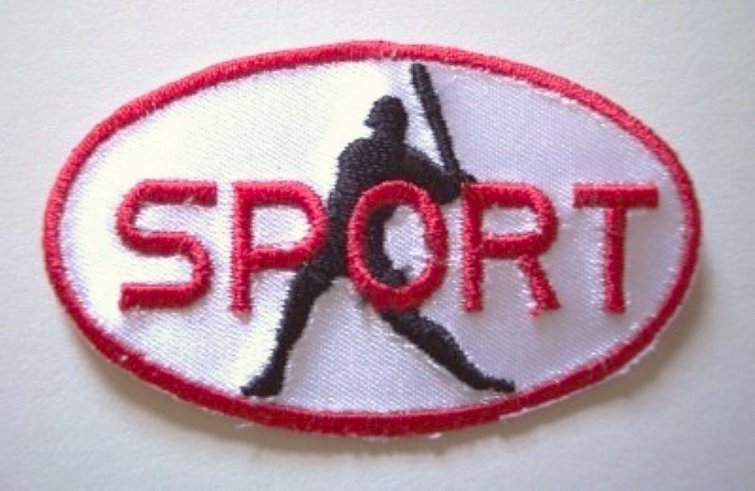 White Satin SPORT Applique