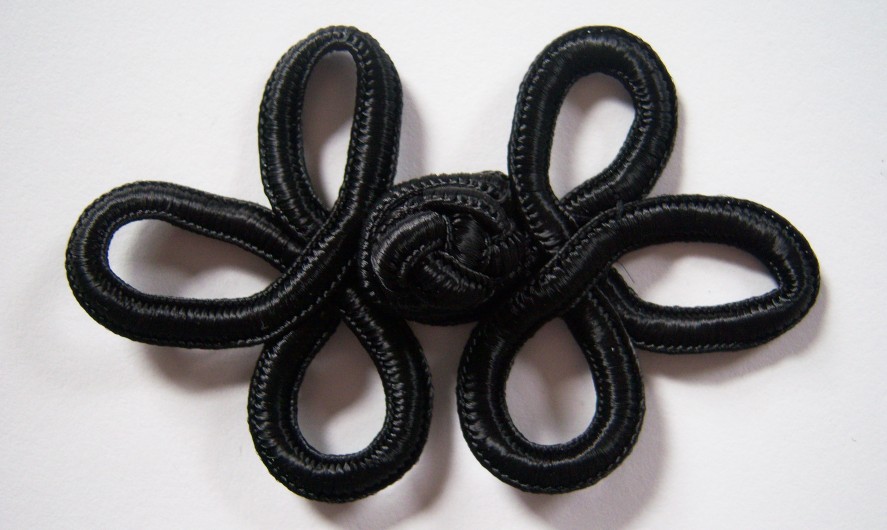 Black Loop 2 1/4" x 3 1/4" Frog Closure