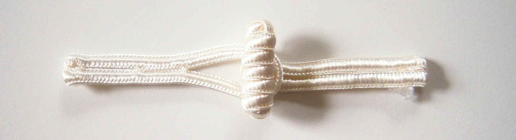 Ivory 1" x 4" Frog Closure