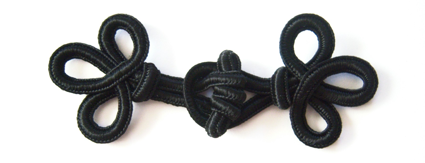 Black 3 Loop 1 1/2" x 4" Frog Closure