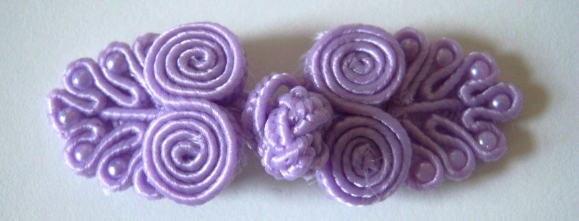 Lavender Tree Bead Frog Closure