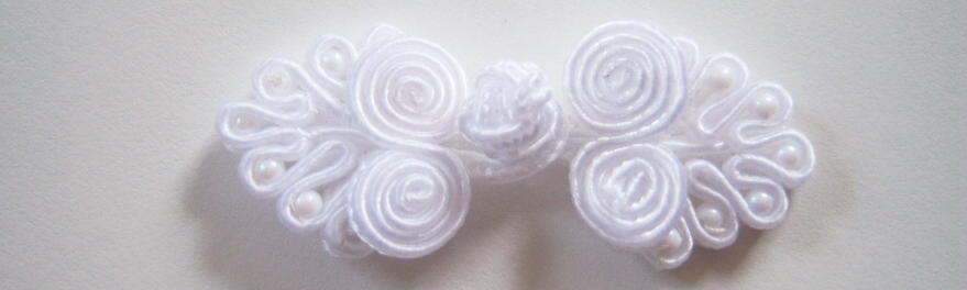 Optical White Tree Bead Frog Closure