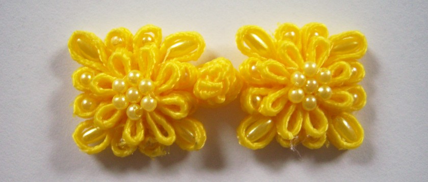 Yellow 1" x 2 1/2" Frog Closure