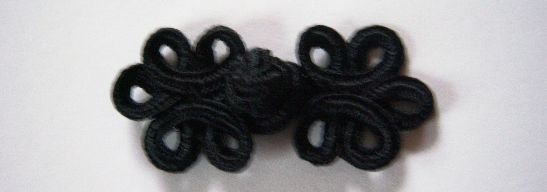 Black 5 Loop 1" x 2" Frog Closure