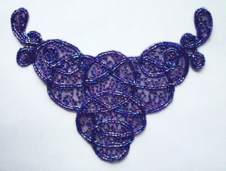 Purple Beaded 8 1/4" Nylon Yoke