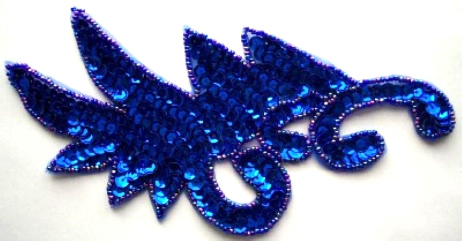 Royal Sequin/Bead 7 1/4" Applique