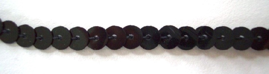 Metallic Black 6mm-1/4" Sequin Strand