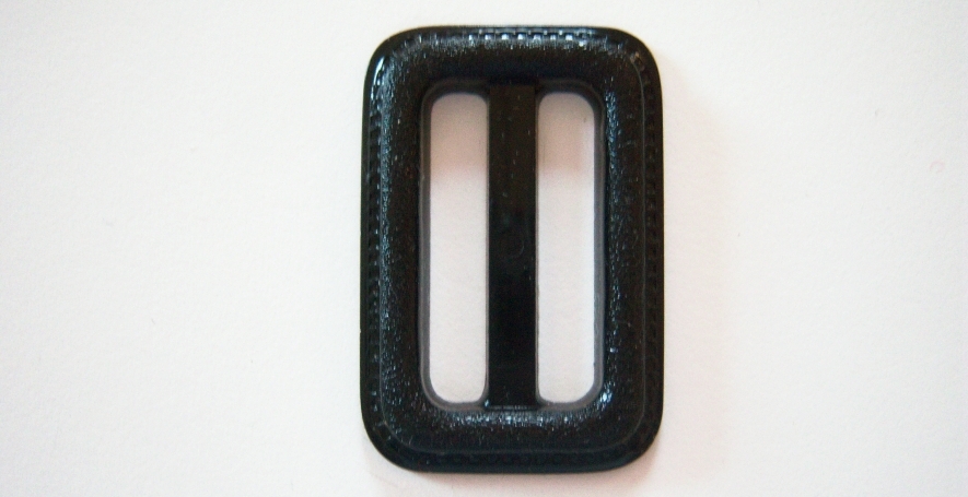 Black 1 1/4" x 1 3/4" Plastic Buckle