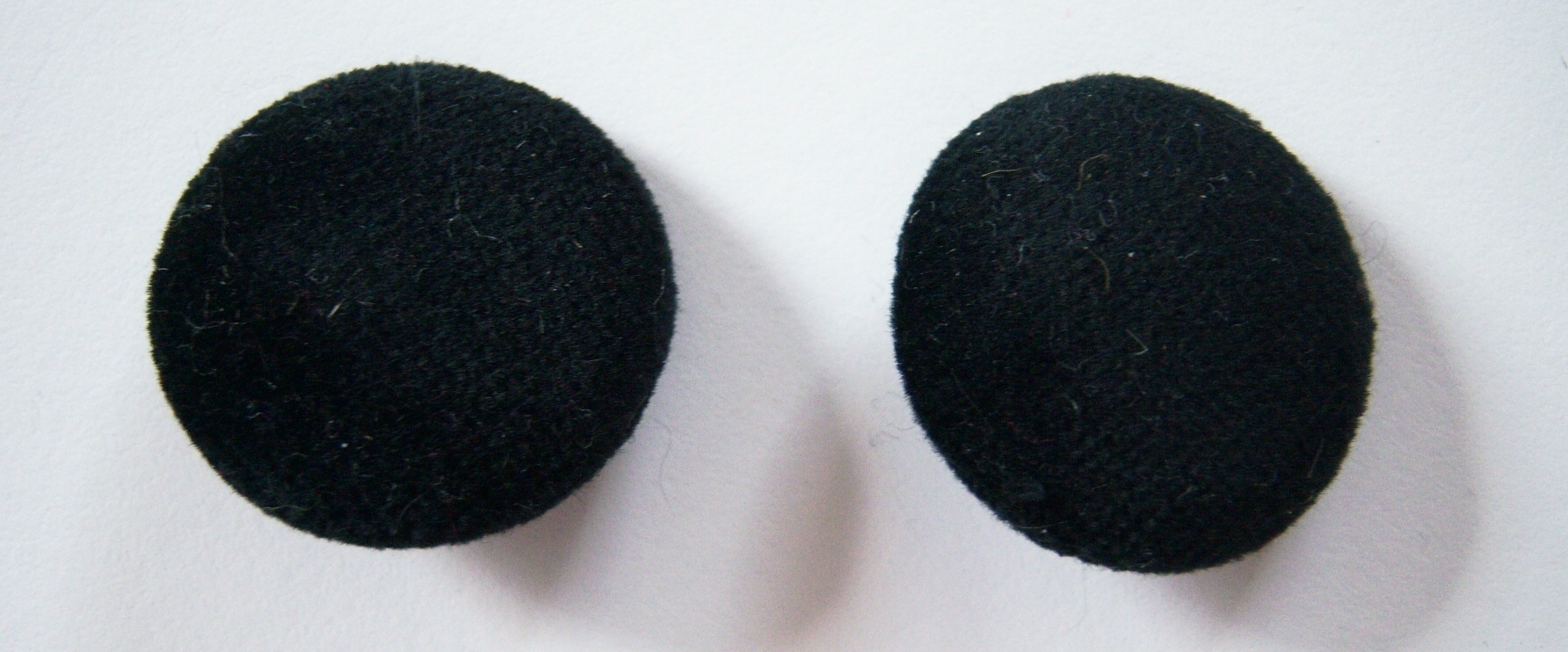 Black Velvet Covered 1 1/8" Button