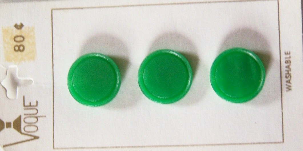 Vogue Light Green 5/8" Button Card