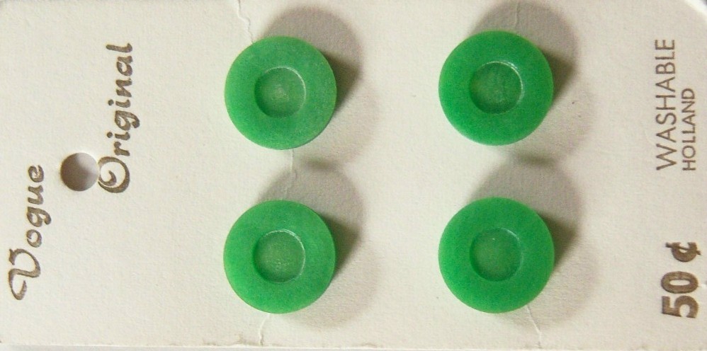 Vogue Kelly Green 5/8" Button Card