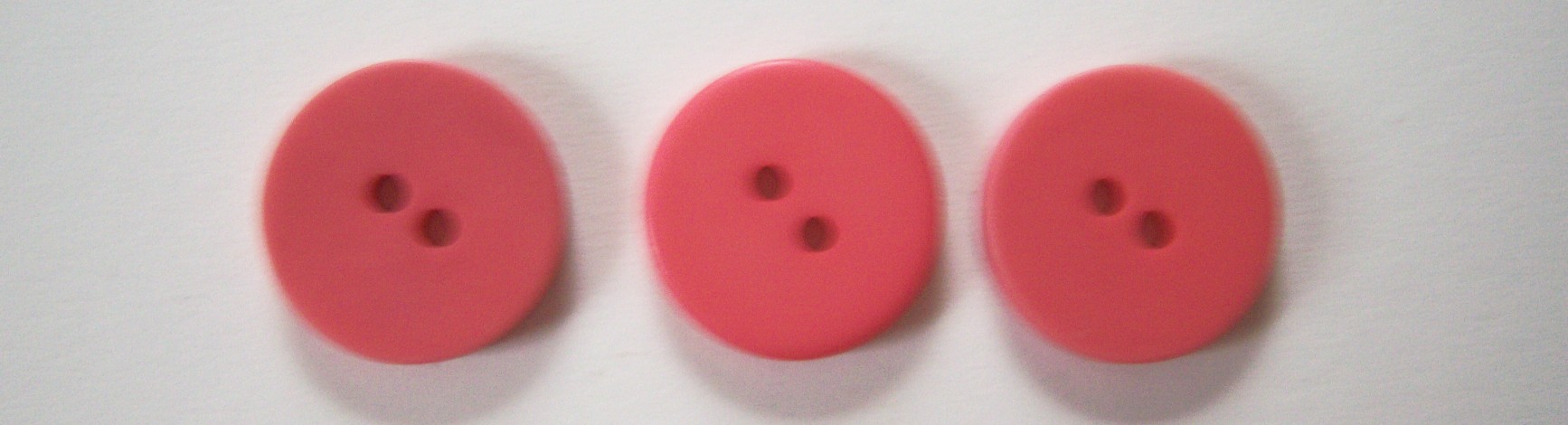 Matte Deep Coral 3/4" Button