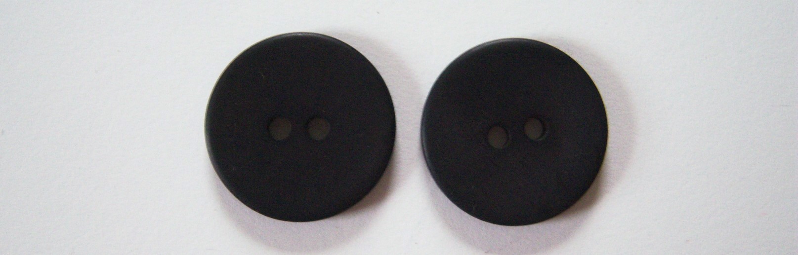 Matte Black 1" Poly Button