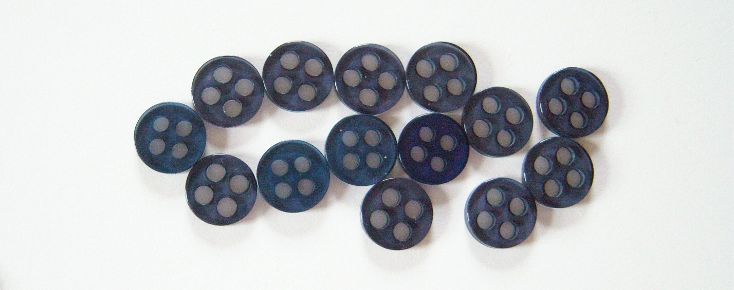 Clear Smoke 7/16" 4 Hole Button