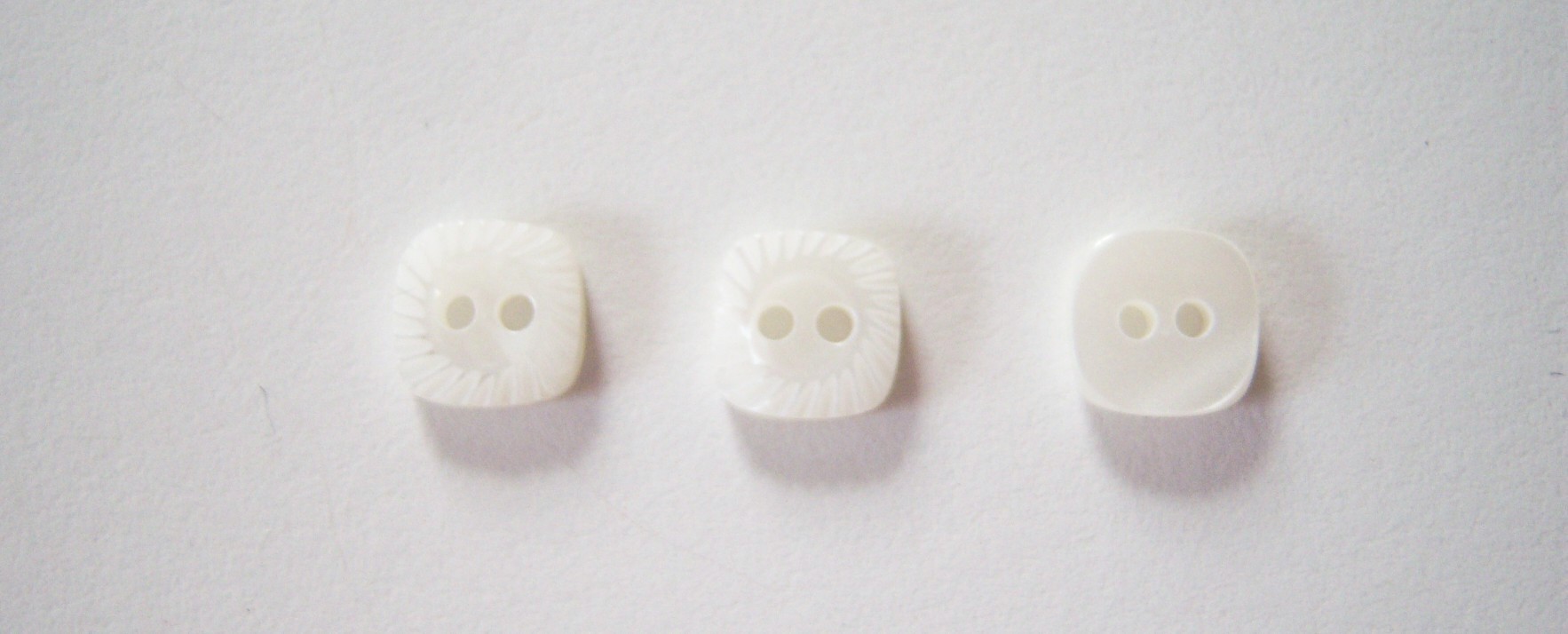 White 5/16" Pearlized Button