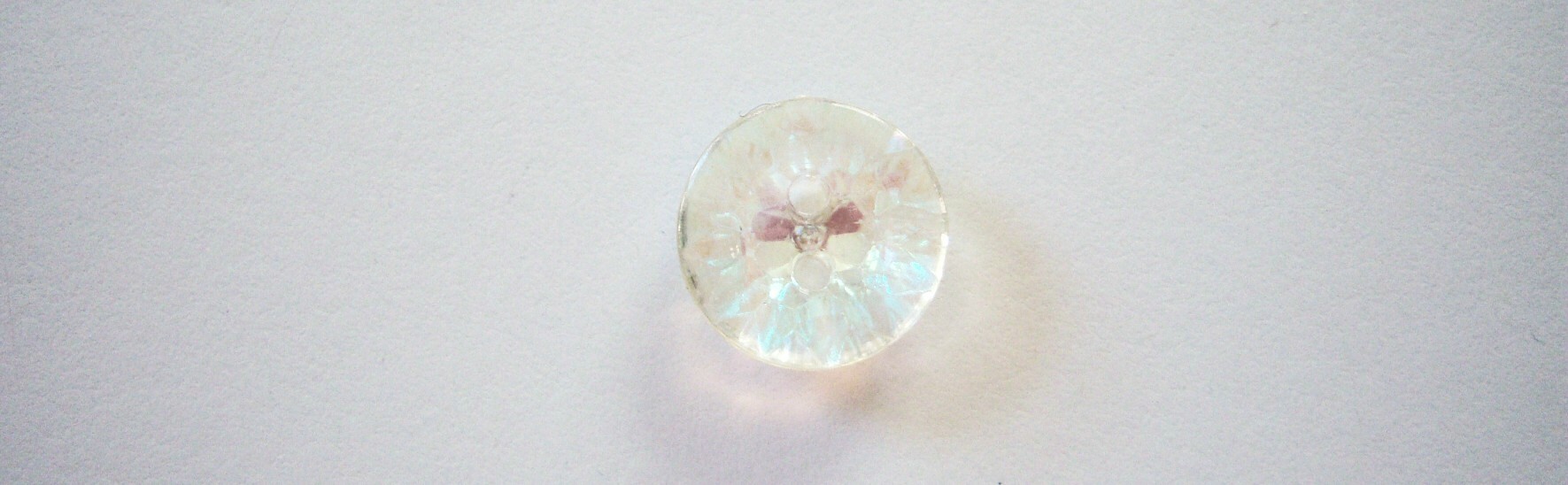 Clear Iridescent 5/8" Button