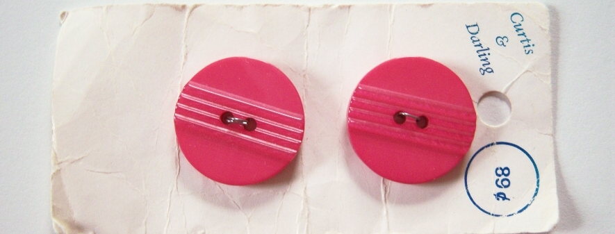 Hot Pink 7/8" Button Card