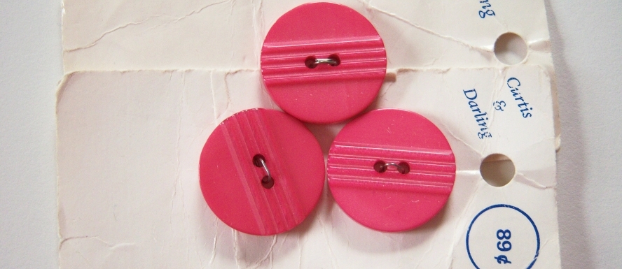 Hot Pink 7/8" Button Cards