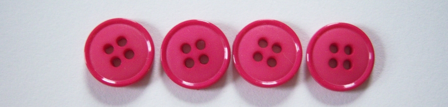 Bright Pink 9/16" Four Buttons