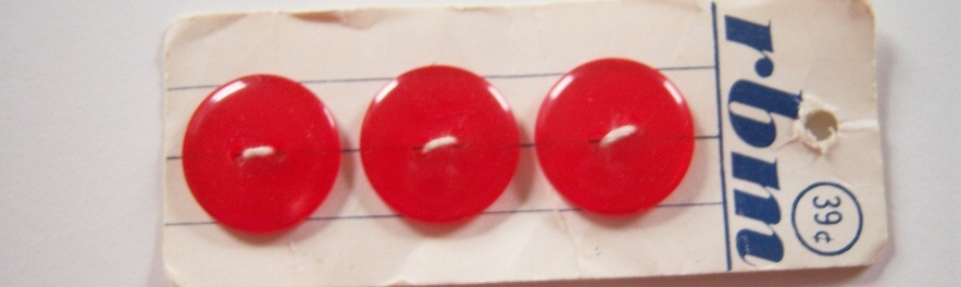 Red Pearlized 3/4" Button Card