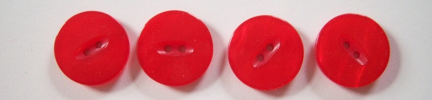 Red Pearlized Four 7/8" Buttons