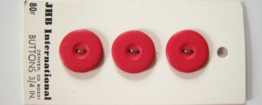 JHB Red 3/4" Button Card