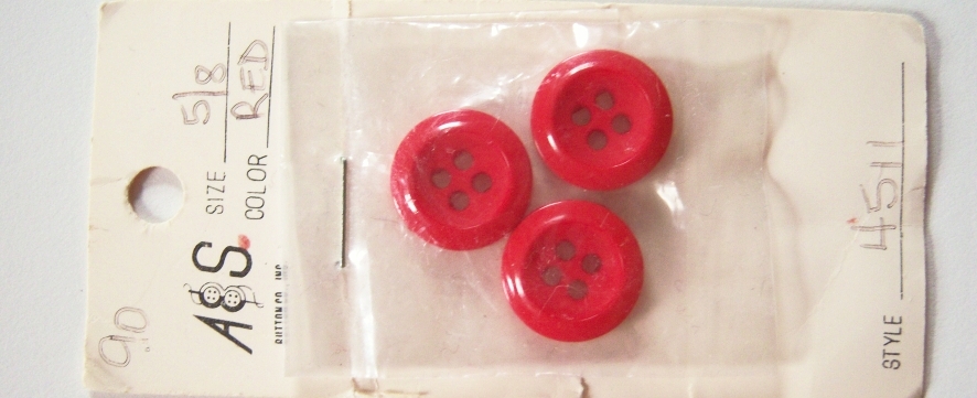 AS Red 5/8" Button Card