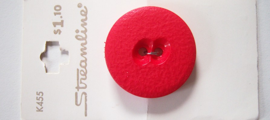 Textured Red 1 1/4" Button Card
