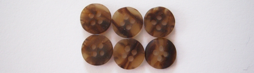 Brown/Tan 3/8" Button