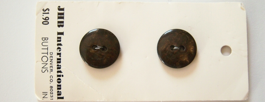 Dk Brown 11/16" 2 Button Card