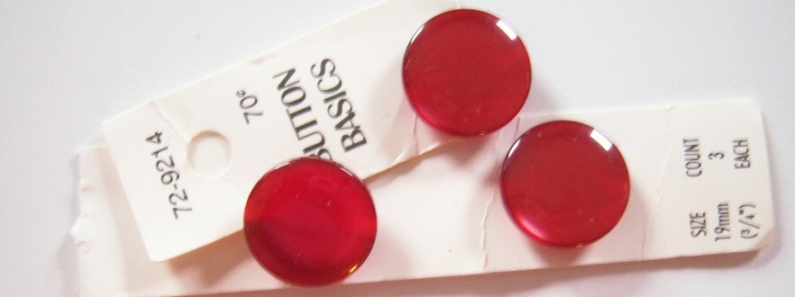 Basic Red Pearlized 11/16" Button Set