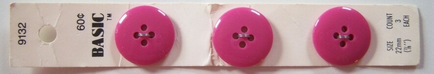 Basic Lt Rasberry 7/8" Button Card