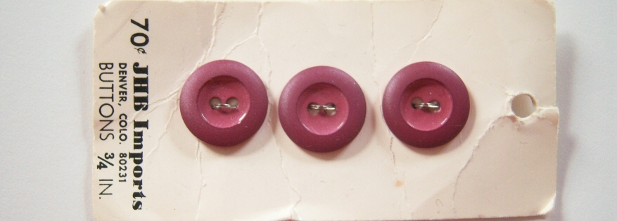 JHB Mauve 3/4" Button Card