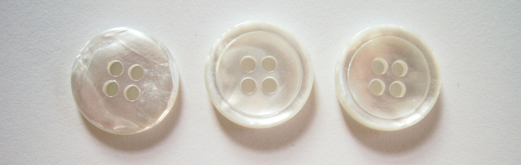Ivory Pearlized 3/4" 4 Hole Button