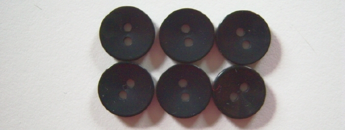 Matte Black 1/2" Poly Button