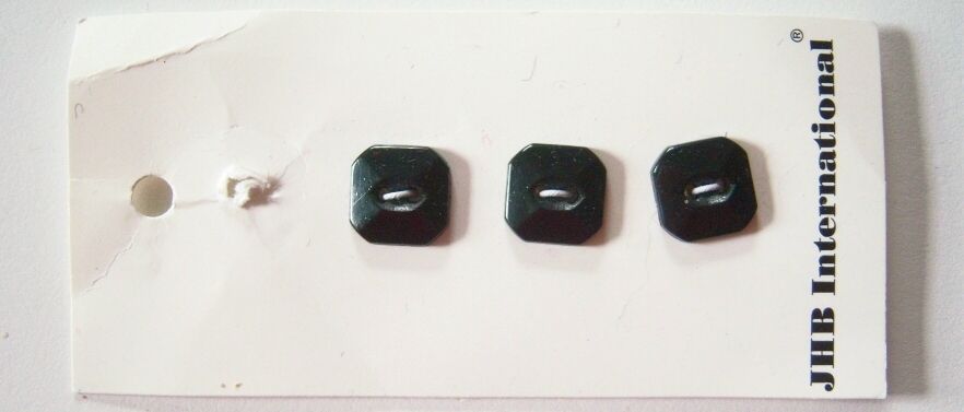Black 1/2" Square Three Button Card
