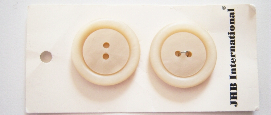 JHB Beige 1 1/8" Button Card