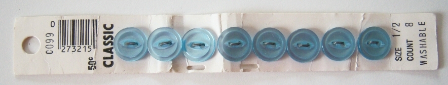 Basic Powder Blue 1/2" 8 Buttons