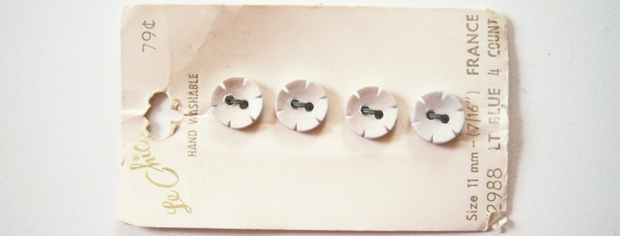 Le Chic Faded Blue 7/16" Button Card